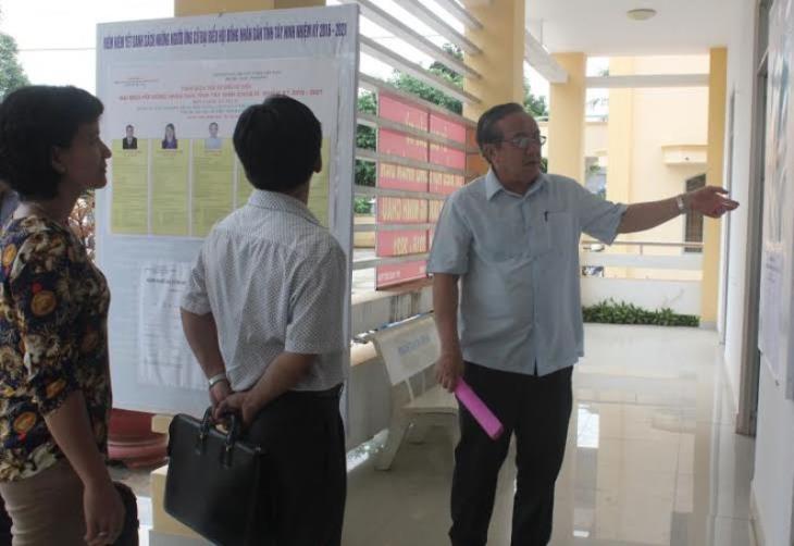 Uỷ ban bầu cử tỉnh giám sát công tác bầu cử tại huyện Dương Minh Châu 